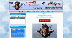 Desktop Screenshot of gravitypoweredsportsllc.com